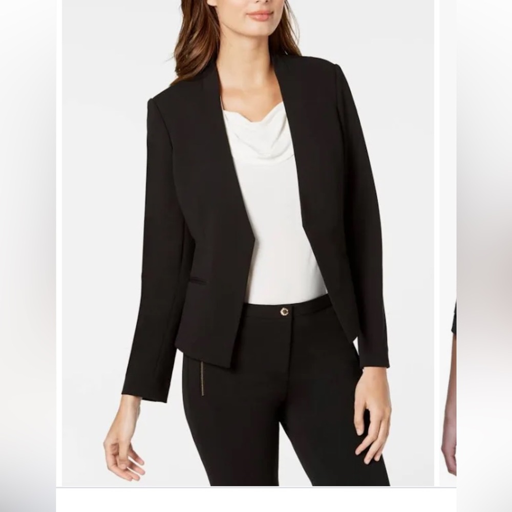 Calvin Klein Asymmetrical Blazer - Black
